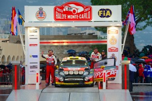 Jipocar Czech National Team, cílová rampa Rallye Monte Carlo 2013