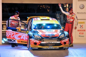 Martin Prokop a Michal Ernst, podium Rally Sweden 2013